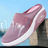 Women Mesh Lightweight Shoes Woman Slippers Wedge Shoes Air Cushion Sandals Thick Casual Sneakers MartLion   