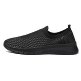 Shoes Men's Loafers Light Walking Breathable Summer Casual Sneakers Zapatillas Hombre Mart Lion Black 39 
