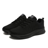 Men's Outdoor Sports Shoes Spring and Autumn Round Head Black Wear-resistant Jogging Fitness Trainer Light Casual MartLion black 38 