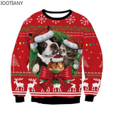 Men's Women Ugly Christmas Sweater Funny Humping Reindeer Climax Tacky Jumpers Tops Couple Holiday Party Xmas Sweatshirt MartLion SWYS075 Eur Size S 