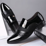 Former Men's Shoes Black Leather Luxury Party Office Casual Loafers Zapatos De Vestir Hombre Mart Lion   