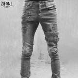 Plus Size Straight Jeans Man Pants  Summer Boyfriend Jeans Streetwear Skinny MartLion   