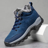 Men Sneakers Man Hiking Shoes Outdoor Mountain Boots Climbing Shoes MartLion Blue 45 