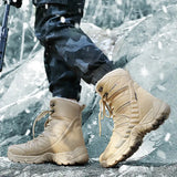 winter cotton warm desert boots naked boots men's casual sports men's shoes MartLion   