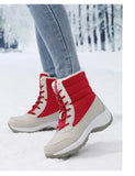 Women Boots Winter Waterproof Snow Fur Women Platform Shoes Slip On Woman Ankle Plush Warm Winter Female MartLion   