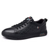 Men's Casual Shoes Designer Luxury Knurling Genuine Leather Flats Skateboard Street Sneakers Mart Lion   