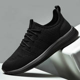 Men's Running Shoes Sport Trend Lightweight Walking Sneakers Breathable Zapatillas MartLion BlackGray 38 