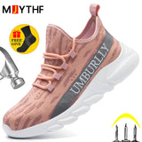 Lightweight Protective Shoes For Women Men's Safety Anti-smash Anti-puncture Work Steel Toe Cap Indestructible MartLion   