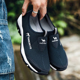 Men's Mesh Outdoor Breathable Casual Shoes Summer Slip-on Flats Sneakers Tennis Loafers Mart Lion   