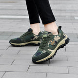 Hiking Shoes Woman Sneakers Men's Sports Unisex Canvas Camouflage Field Female Footwear Couples Running Walking Mart Lion   