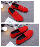 Suede Casual Shoes Men's Soft Sole Shoes Slip-On Loafers Moccasins Driving Mart Lion   