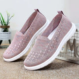 Shoes Woman Trend Loafers Ballet flats Slip-on Cotton Ladies Sneakers Summer Footwear Breathable Barefoot MartLion   