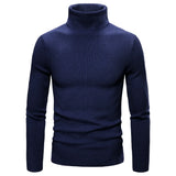 Autumn and Winter Men's Turtleneck Sweater Korean Version Casual All-match Knitted Bottoming Shirt MartLion   