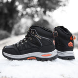 Super Warm Winter Hiking Shoes With Fur Waterproof Outdoor Hiking Boots Man Sneakers Antiskid Trekking Shoes MartLion   