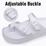 Heel Flip-flops Platform Women's Sandals EVA Insole Clogs Adjustable Buckle Beach Slides MartLion   