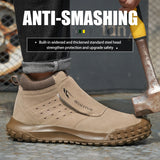 anti spark welding shoes welder anti scalding suede safety work anti smashing  anti puncture working men's MartLion   