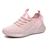 Ultralight Mesh Couple Casual Shoes Outdoor Soft Bottom Non-slip Sneakers Breathable Men's MartLion Pink 35 