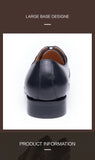 Oxford Brogue Formal Dress Men's Shoes Handmade Genuine Leather Shoes Designer Leather MartLion   