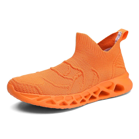 Shoes For Men's Sneakers Autumn Light Street Style Breathable Trainers Casual Sports Gym Tennis MartLion Orange 44 