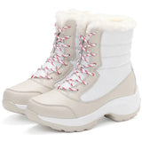 Women Boots  Winter Boots Platform  Winter Shoes Women Fur Snow Boots Women's Winter Footwear MartLion White 39 