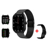 Smart Watch Bluetooth Call Music Multiple Sports Mode Message Reminder Game Smartwatch Men's Women Android iOS Phones MartLion Black ML  