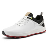 Golf Shoes Men's Breathable Golf Sneakers Light Weight Golfers Footwears Anti Slip Walking Sneakers MartLion Bai-3 40 