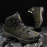 High-Top Men's Hiking Boot Winter Outdoor Shoes Lace-Up Non-slip Outdoor Sports Casual Trekking Waterproof Suede Mart Lion   