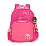 Korean Style Children's School Bags For Girls Boy Lightweight Cute Kids Students Backpack 1-3 Grades MartLion rose red CHINA 