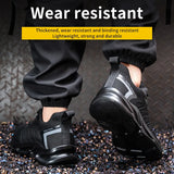 light weight safety work shoes women men's protective safety sneakers work puncture proof work with steel toe cap MartLion   
