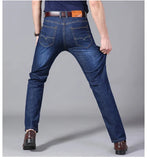 Men  Stretch Men's Jeans Men Versatile Denim Long Loose Pants Trendy MartLion   