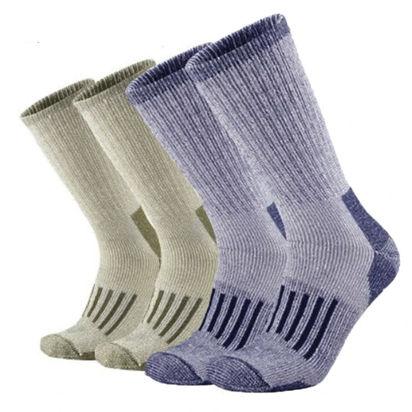 80% Merino Wool Socks Men's Women Thicken Warm Hiking Cushion Crew Socks Merino Wool Sports Socks Moisture Wicking MartLion Pack H(4 Pairs ) Euro M(36-40) 