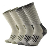 80% Merino Wool Socks Men's Women Thicken Warm Hiking Cushion Crew Socks Merino Wool Sports Socks Moisture Wicking MartLion Pack K(4 Pairs ) Euro M(36-40) 