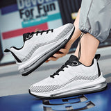 Men's Air Cushion Sneakers Rubber Skidproof Outsole Running Shoes Breathable Mesh Sports Jogging Zapatillas Mart Lion   