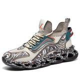 Graffiti Running Shoes Men's Sock Jogging Sports Design Sneakers Mesh Breathable Walking Footwear Mart Lion 3010beige 6.5 