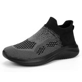 Sports Shoes Men's Breathable Non Slip Light Footwear Casual MartLion Black 36 