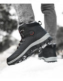 winter men's snow boots waterproof outdoor shoes skidproof sports plus hair warm military cotton Mart Lion   