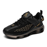 Fujeak Men's Shoes Running Sneakers Mesh Breathable Cushioning Basketball Footwear Outdoor Jogging Sports Mart Lion 573 black 39 