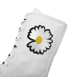 Medium Canvas Shoes with Small Daisy Decoration Dance Shoes Canvas Women's Sneakers Women MartLion   