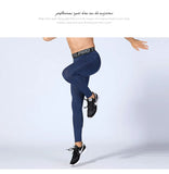 Men's Running Tights Compression Fitness Pants Elastic Running Basketball Sports Workout Tights Gym Running Training Leggings MartLion