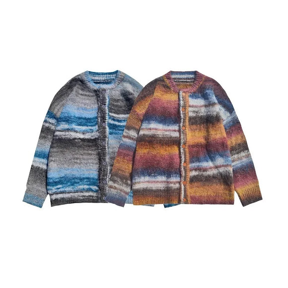 Women Striped Sweater Elastic Long Sleeve Casual Pullovers Harajuku Patchwork Knitted Warm Top Women Autumn Winter MartLion   
