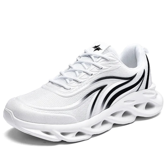 Running Shoes Men's Lightweight Breathable Summer Sneakers Non-slip Wear-resistant Sports Shoes MartLion WHITE 39 