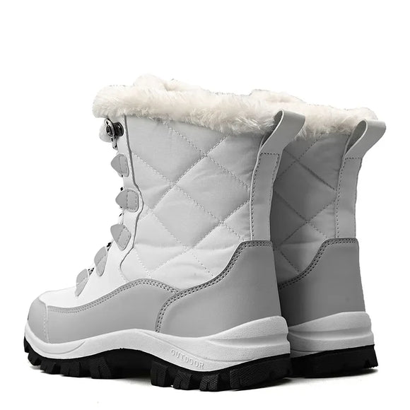 Women Boots with Thick Fur Non-slip Waterproof Winter Ankle Snow Mid-calf Women Platform Winter Cotton MartLion   