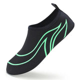 Men Aqua Shoes Lightweight Women Water Shoes Soft Couple Beach Shoes Summer Anti-slip Casual Sneakers Flexible MartLion K18-BlackGreen 36-37 CHINA