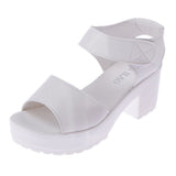  Summer Designer Women Sandals Thick Heel Platform Shoes Casual Fish Mouth Ladies Mart Lion - Mart Lion