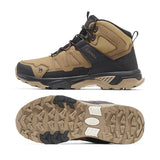 Outdoor Hiking Shoes Waterproof High-top Climbing Boots Non-slip Wear-resistant Trekking Men's Winter MartLion Brown 6 