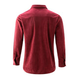 Single Breasted Casual Mode Corduroy Shirts Slim Shirt Her MartLion   