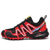 Men's Hiking Shoes Wear-resistant Outdoor Trekking Walking Hunting Tactical Sneakers Mart Lion A2 Red 39 
