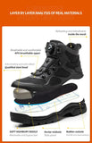 Indestructible Work Safety Boots Men's Construction Safety Shoes Anti-smash Anti-stab Protect Footwear Rotated Button Sneakers MartLion   