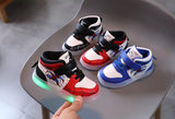 Spiderman LED Light Shoes Boys and Girls Light Kids Sports Shoes Mesh MartLion   