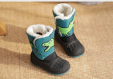 Winter Children Snow Boots Boys Girls Warm Waterproof Ski Baby Cute Cartoon Dinosaur Print High MartLion   